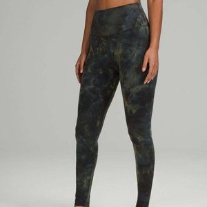 NWT Lululemon Align HR Pant 28" - sz 20 - Diamond Dye Graphite Grey Bronze Green